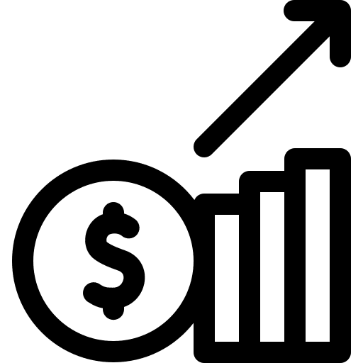 Business sales growth business icon