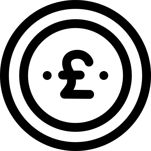 Coin pound coin currency icon