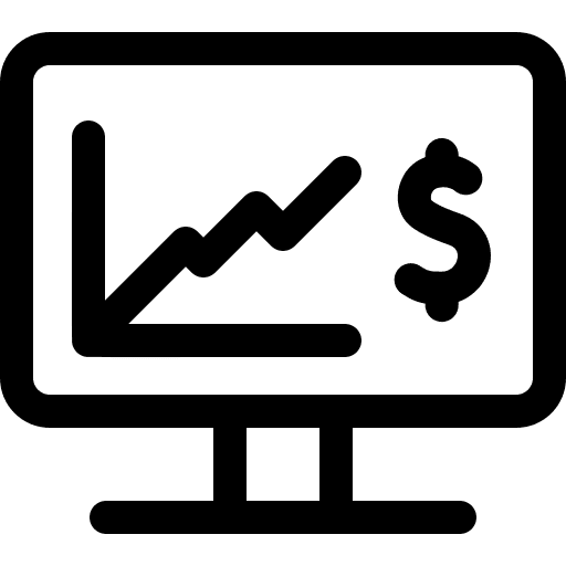 Money growth money growth report computer icon