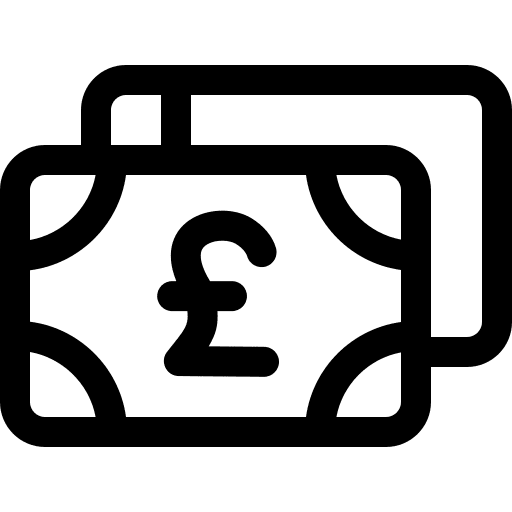 Money note money british pound icon