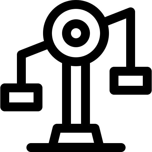 Scale investment weighing scale inequality icon