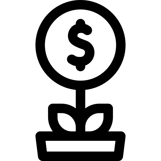 Investment business and finance business money icon