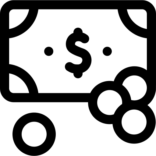 Money dollar finance business and finance icon