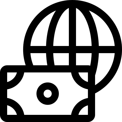 Money economy earth business and finance icon