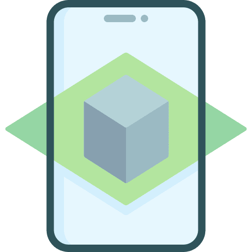 Augmented reality virtual reality technology ar icon