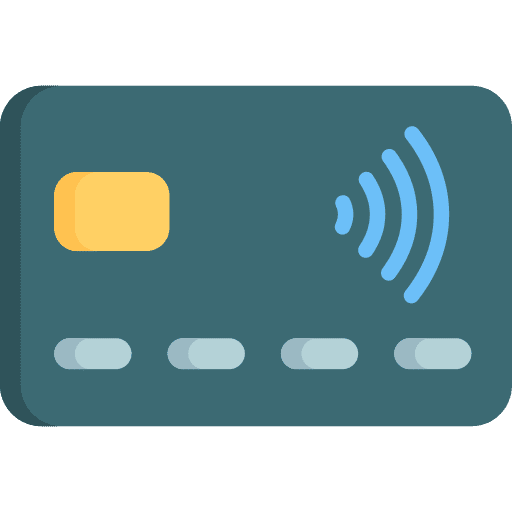 Credit card payment method bank business icon