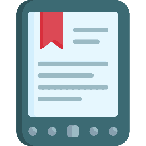 Ebook electronic hand pen icon