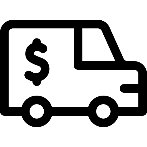 Truck money bank protection icon