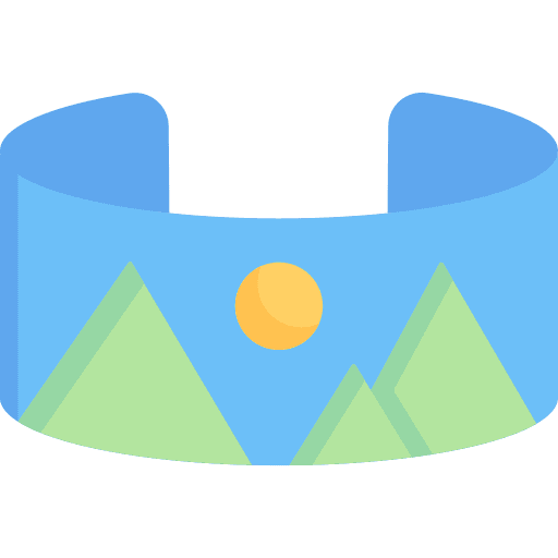 360 view visual panorama virtual reality icon