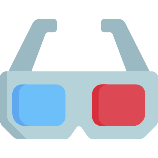 3d glasses 3d glasses movie filming icon