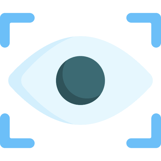 Eye scanner scanner eye test eye recognition icon