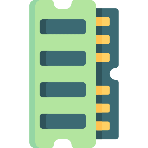 Memory device chip processor icon
