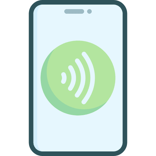 Nfc nfc smartphone money card icon