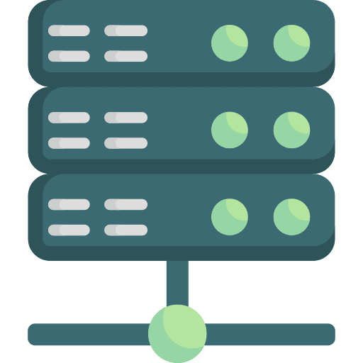Server database storage files icon