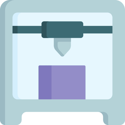 3d printer industry manufacturing technology icon