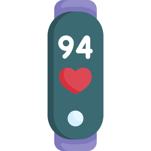 Smartwatch health technology fitness icon