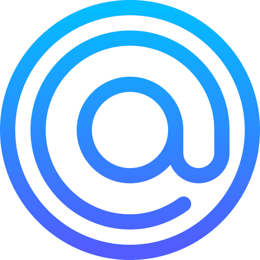 Arroba at internet communications icon