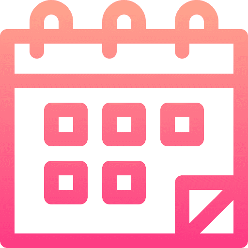 Calendar schedule date time and date icon