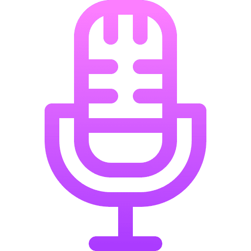 Microphone communications voice recording sound icon
