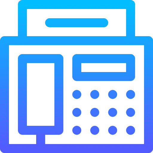 Fax messages calls electronics icon
