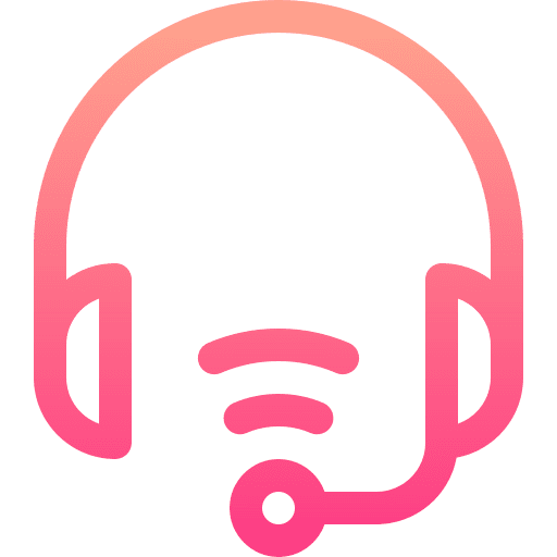Headphones technical support customer support technology icon