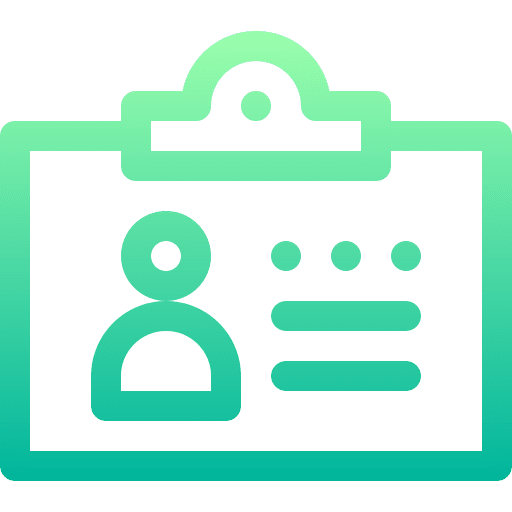 Id card business identification id card icon