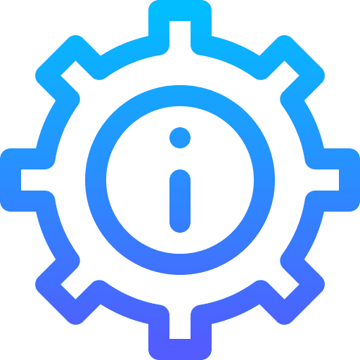 Settings it support technical support information icon