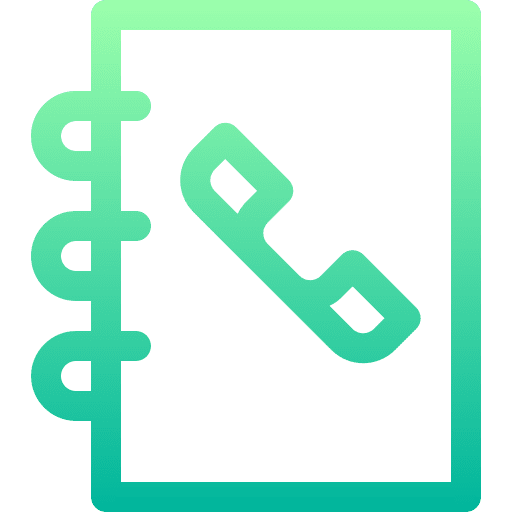 Contacts communications call organizer icon