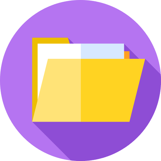 Folder storage files and folders data storage icon