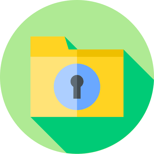 Folder data storage files and folders office material icon