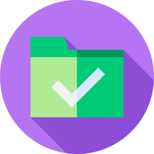 Folder files and folders office material data storage icon