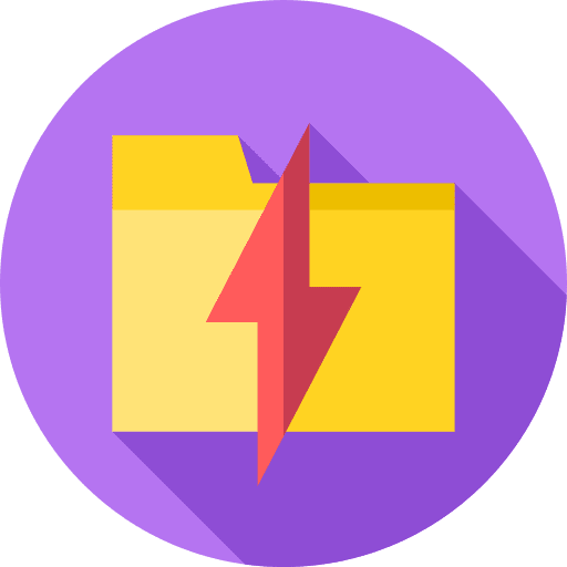 Folder office material data storage folder icon