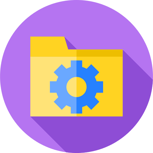 Folder office material storage data storage icon