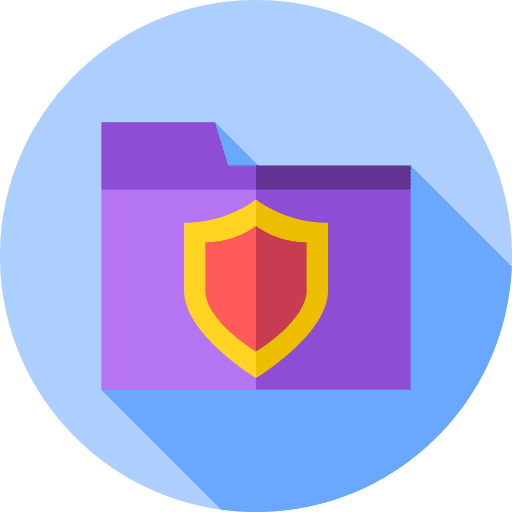 Folder storage office material files and folders icon