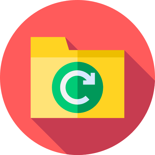 Folder data storage files and folders folder icon