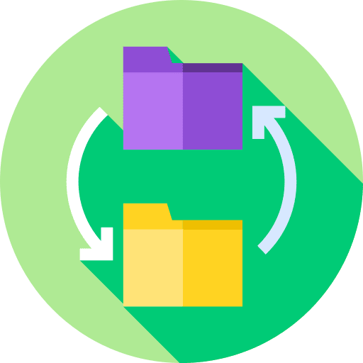 Folder data storage office material storage icon