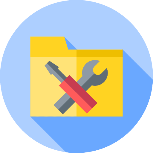 Folder files and folders storage office material icon
