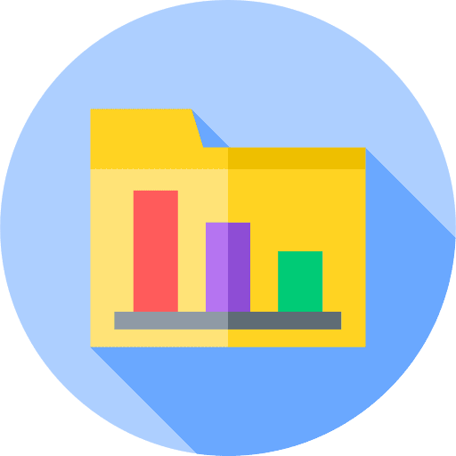Folder data storage storage office material icon