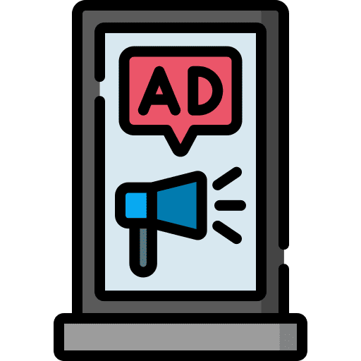 Ads billboard marketing advertisement icon