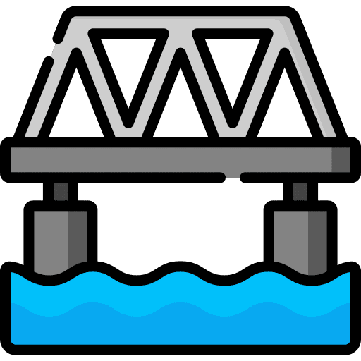 Bridge nature rails road icon