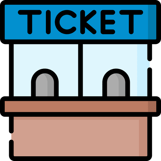 Ticket window buildings ticket office architecture and city icon