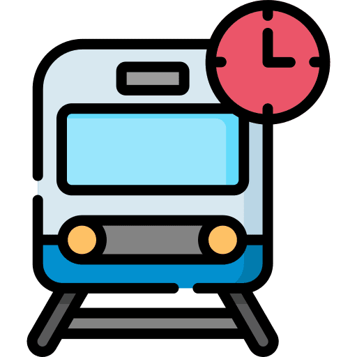 Train train clock train times icon