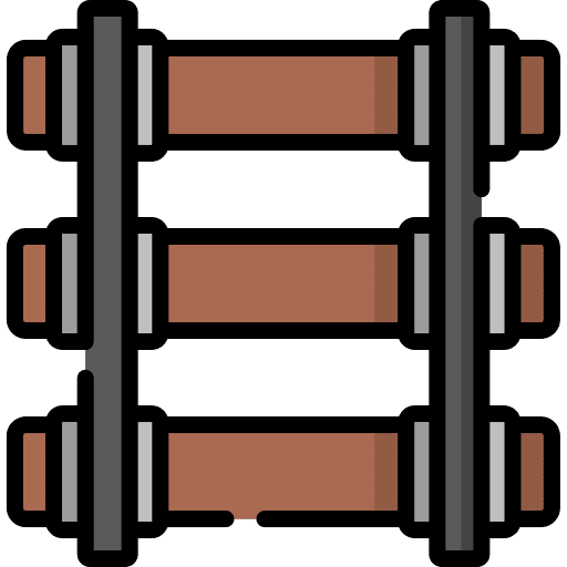 Railroad railways subway transport icon