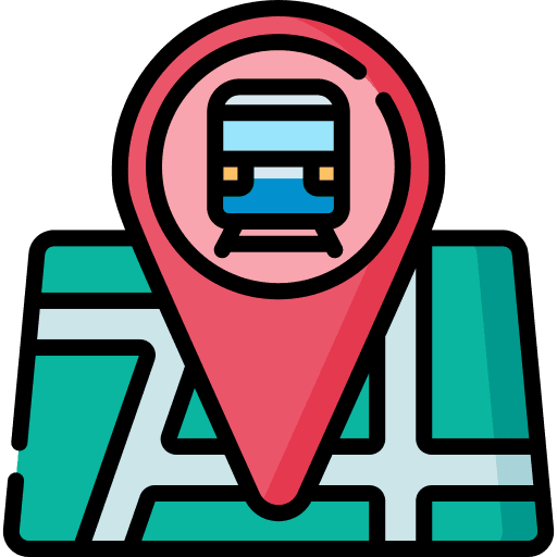 Railway station maps and location railway station railway icon