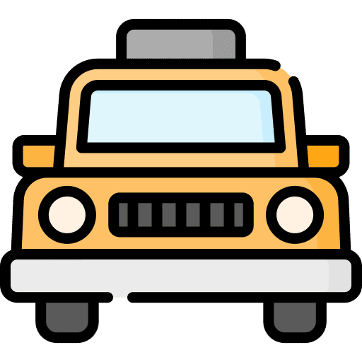 Taxi transport vehicle public transport icon