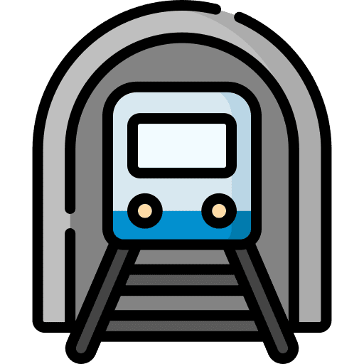 Train transportation subway travel icon