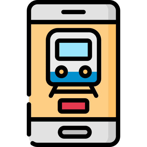 Train ticket railroad transport train ticket icon