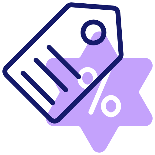 Discount tag commerce and shopping commerce shopping icon