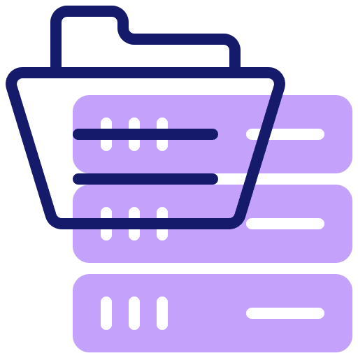 Folders file backup folders server icon