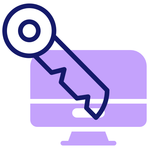 Keys computer laptop unlock icon